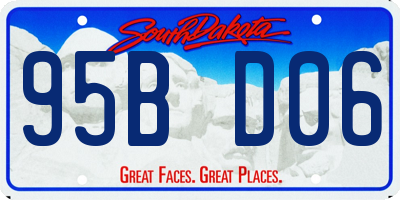 SD license plate 95BD06
