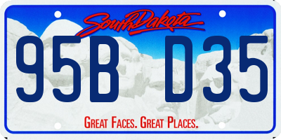 SD license plate 95BD35
