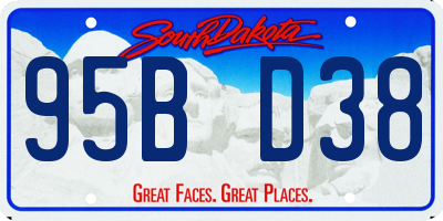 SD license plate 95BD38