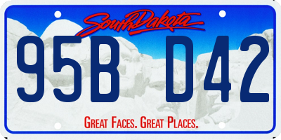 SD license plate 95BD42