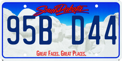 SD license plate 95BD44