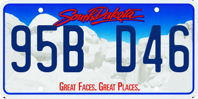 SD license plate 95BD46