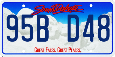 SD license plate 95BD48