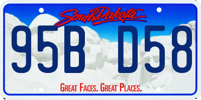 SD license plate 95BD58