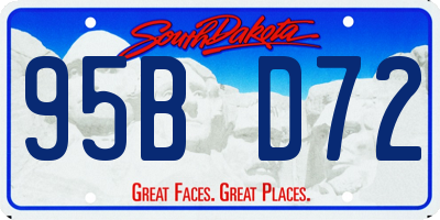 SD license plate 95BD72