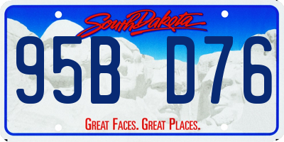 SD license plate 95BD76