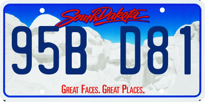 SD license plate 95BD81