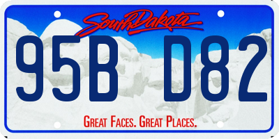 SD license plate 95BD82