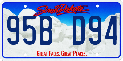 SD license plate 95BD94