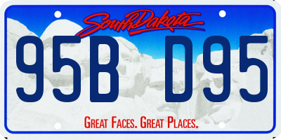 SD license plate 95BD95