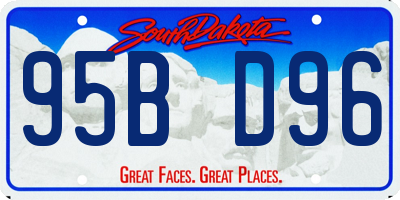 SD license plate 95BD96