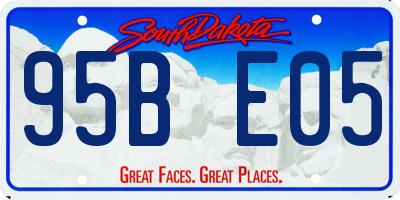 SD license plate 95BE05
