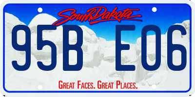 SD license plate 95BE06