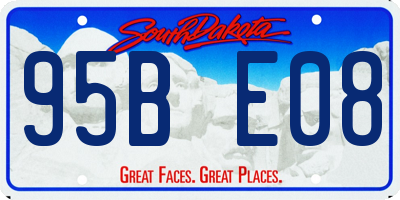 SD license plate 95BE08