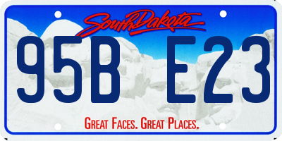 SD license plate 95BE23