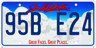 SD license plate 95BE24