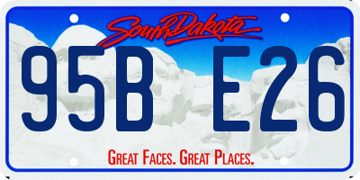 SD license plate 95BE26