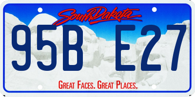 SD license plate 95BE27