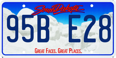SD license plate 95BE28