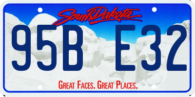 SD license plate 95BE32