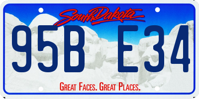 SD license plate 95BE34