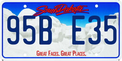 SD license plate 95BE35