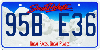 SD license plate 95BE36