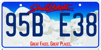 SD license plate 95BE38