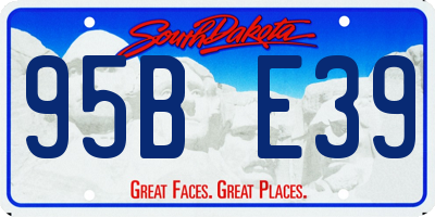 SD license plate 95BE39