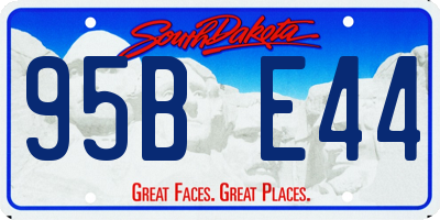 SD license plate 95BE44