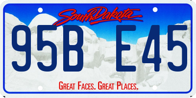 SD license plate 95BE45