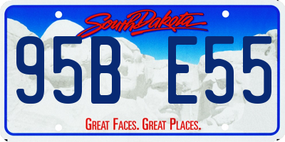 SD license plate 95BE55