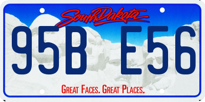 SD license plate 95BE56
