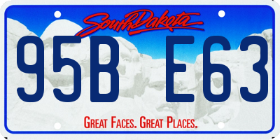 SD license plate 95BE63