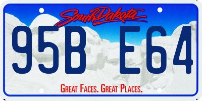SD license plate 95BE64