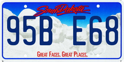 SD license plate 95BE68