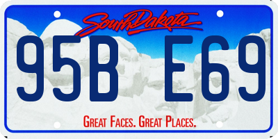 SD license plate 95BE69