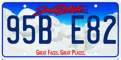 SD license plate 95BE82