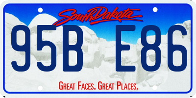 SD license plate 95BE86