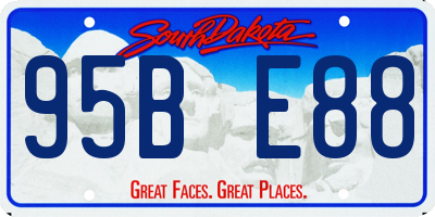 SD license plate 95BE88