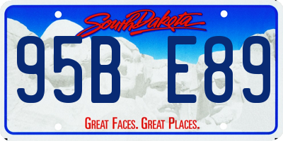 SD license plate 95BE89
