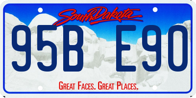SD license plate 95BE90