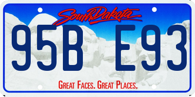 SD license plate 95BE93