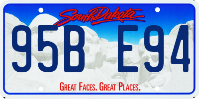 SD license plate 95BE94