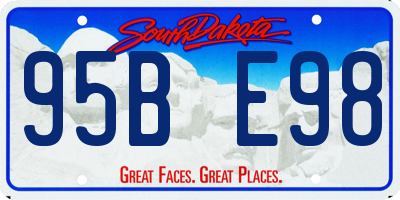 SD license plate 95BE98