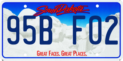 SD license plate 95BF02