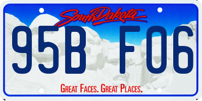 SD license plate 95BF06