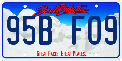 SD license plate 95BF09