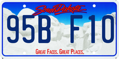 SD license plate 95BF10