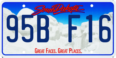SD license plate 95BF16